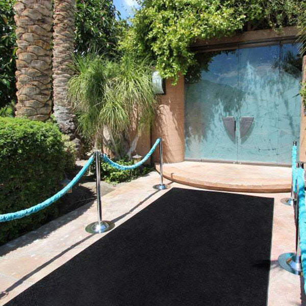 Floor Exp. Event Carpet Runner 6' x 25' Black Polyester
