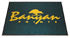 Flocked Carpet Logo Mat Nylon Olefin 18x27in Black